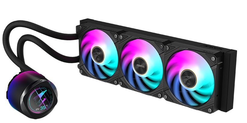 AORUS WATERFORCE X II 360 Liquid CPU Cooler, 360mm Radiator with